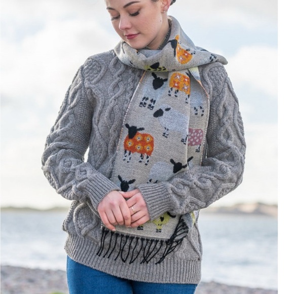 Molina by Jimmy Hourihan Accessories - Molina by Jimmy Hourihan | Sheep Pattern Scarf NWT
